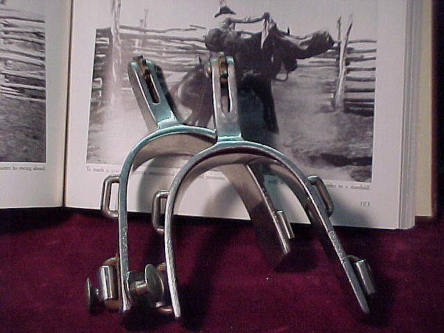 1950's Stainless Steel Crockett Rodeo Spurs