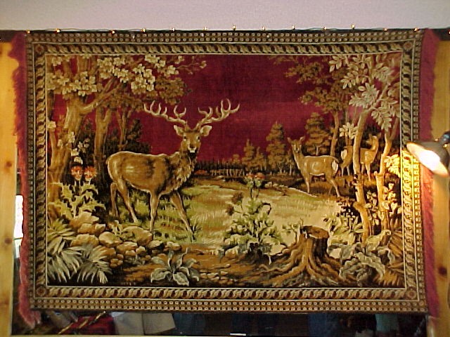 1930's-40's Elk Tapestry - 