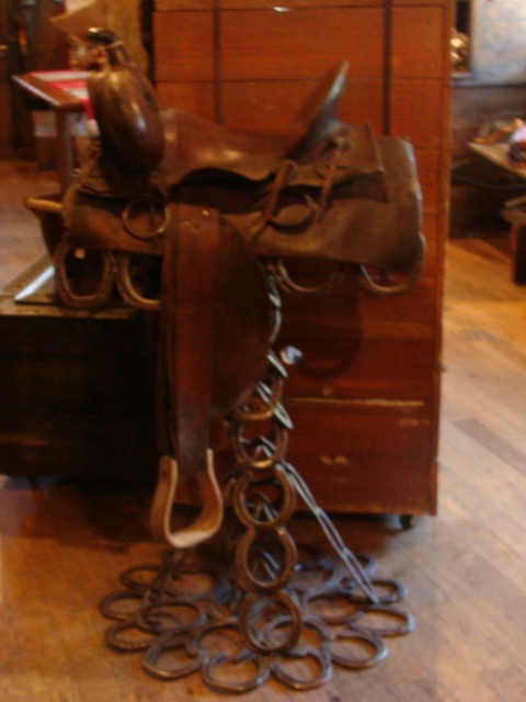 19th Century Saddle with High back and Square Skirt (No Markings)