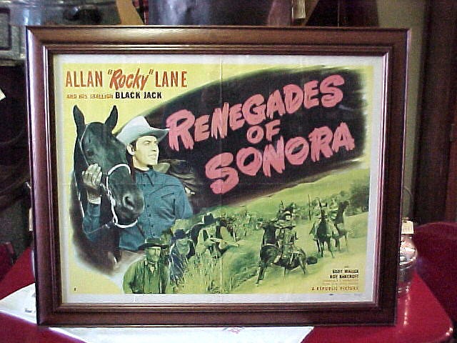 Original Poster of Allen Rocky Lane Renagades of Sonora