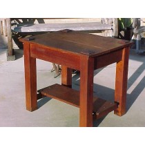  Solid Oak Library Arts and Crafts Table