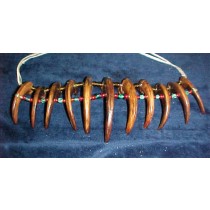 Grizzly Bear Claw Necklace Faux