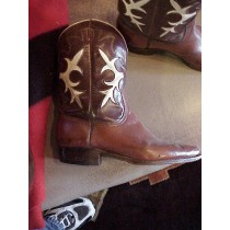 1920's-30's Vintage Inlaid Cowboy Boots