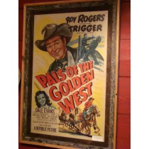 Movie Poster of Roy Rogers in "Pals of the Golden West"
