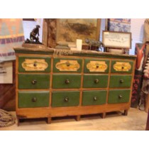 19th Century Antique Fly Fishing 12 Drawer Cabinet