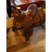 19th Century Connolly Bros. Montana Saddle High back w/Square Skirt
